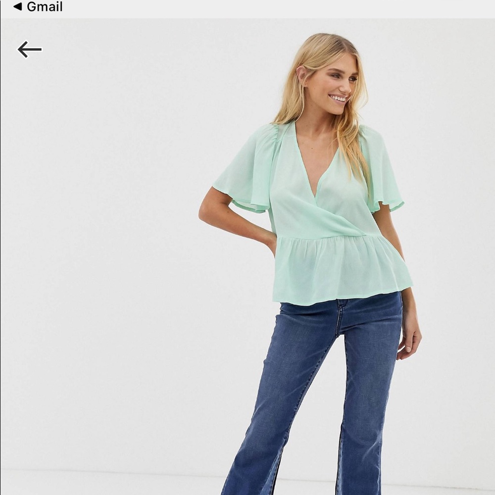 Oversized wrap top - Picture 2 of 5